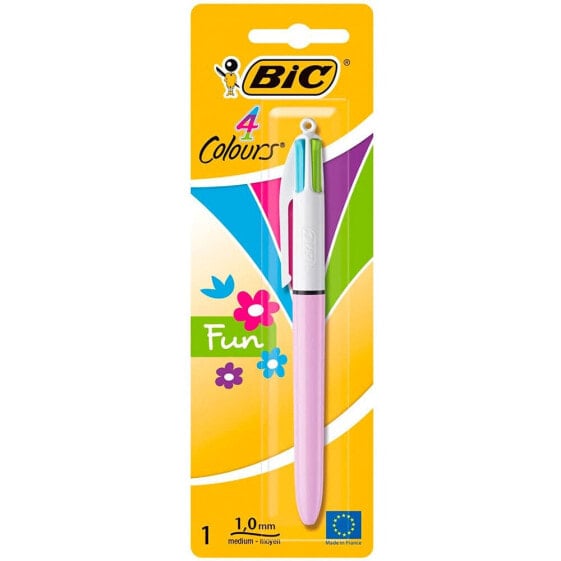 Ручка автоматическая BIC Pen 4 цвета в пастельной гамме, в блистере