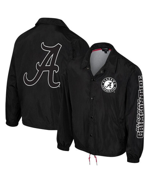 Men's and Women's Black Alabama Crimson Tide Coaches Full-Snap Jacket