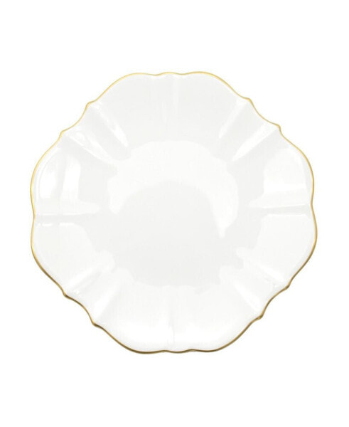 Amelie Brushed Gold Rim 10.5" Dinner Plate