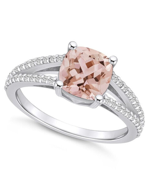 Кольцо Macy's Morganite & Diamond