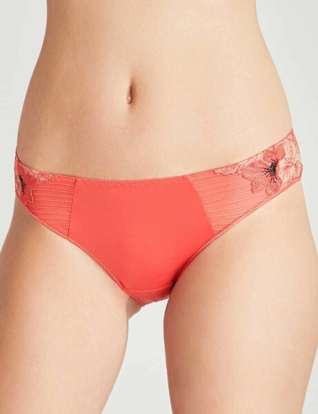 Maison Lejaby 272241 Women's Red Lace Jersey Bikini Briefs Underwear Size S (2)