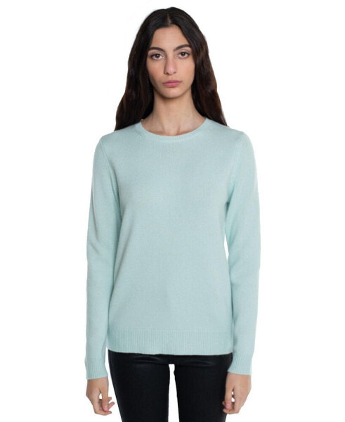100% Pure Cashmere Extra-ply Cozy Long Sleeve Crew Neck Sweater