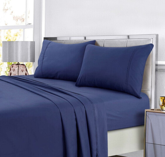 Super Soft Solid DP Easy-Care Extra Deep Pocket Twin XL Sheet Set