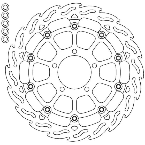 MOTO-MASTER Flame Kawasaki 112258 Brake Disc