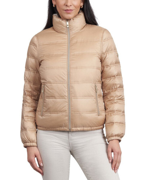 Women's Reversible Shine Down Puffer Coat, Created for Macy's