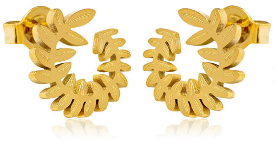 Playful gold-plated earrings Twig VAAXF150G