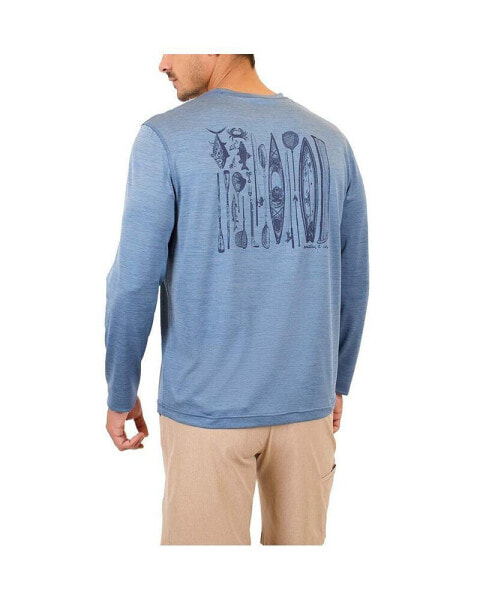 Men's Sun Protection Seaside Stack Graphic Crewneck