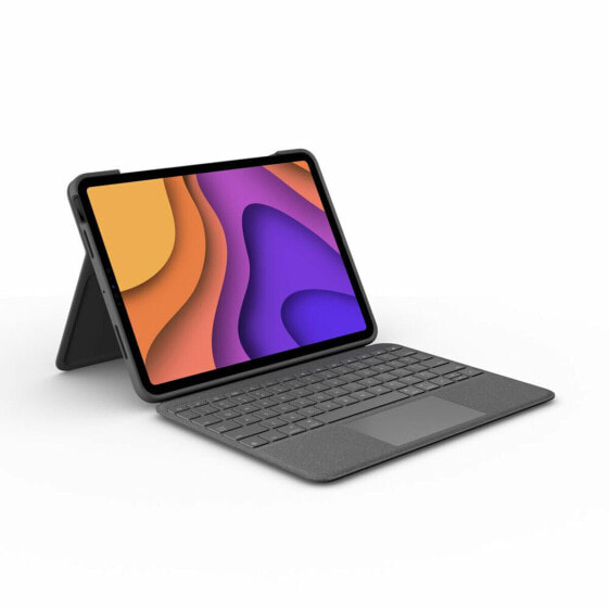 Чехол для планшета с клавиатурой Logitech iPad Air 2020 Серый Испанская Qwerty QWERTY