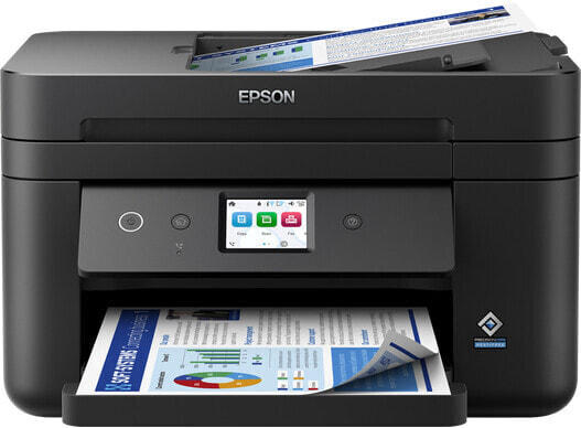 Принтер струйный Epson WorkForce WF-2960DWF (Цветная печать, 4800 x 1200 DPI, A4, Прямая печать) Черный