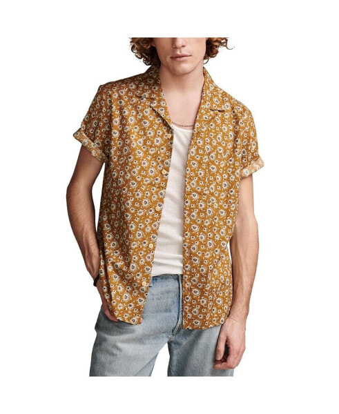 Men's Printed Camp Collar Short Sleeve Shirt