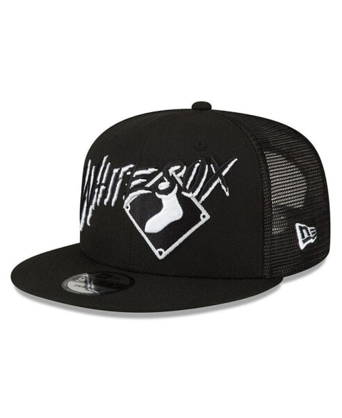 Men's Black Chicago White Sox Street Trucker 9FIFTY Snapback Hat