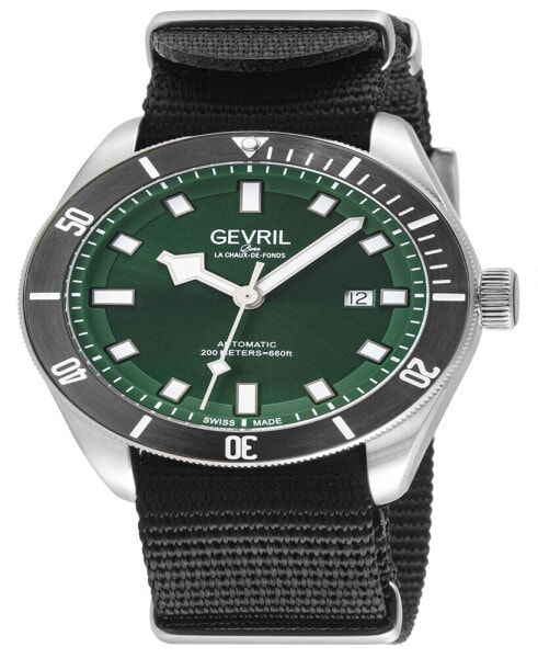 Men's Yorkville Black Nylon Watch 43mm