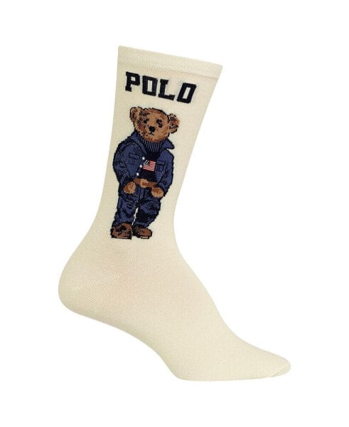 Women's Americana Polo Bear Crew Socks