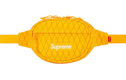 Supreme FW18 Waist Bag Yellow 尼龙 斜挎包胸包腰包 男女同款情侣款 黄色 / Supreme FW18 Waist SUP-SS18-711