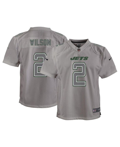 Футболка для малышей Nike Джерси игровая с номером Zach Wilson, серый, New York Jets, размер Atmosphere
