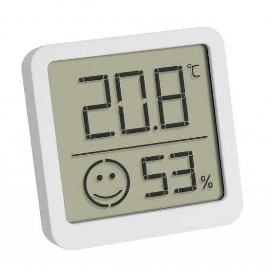 TFA 30.5053.02 - Electronic environment thermometer - Indoor/outdoor - Digital - Silver - White - Plastic - Wall