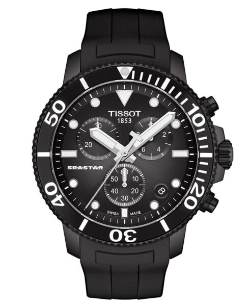 Часы Tissot SeaStar Chrono Black Rubber