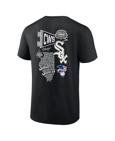 Men's Black Chicago White Sox Split Zone T-Shirt