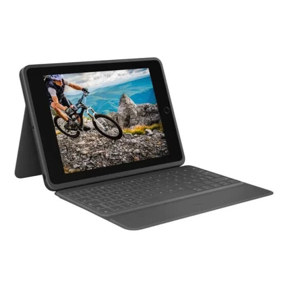 Ultra-schtzende Tastaturhlle LOGITECH Rugged Folio Fr iPad (7., 8., 9. und 10. Generation) Oxford-Farbe