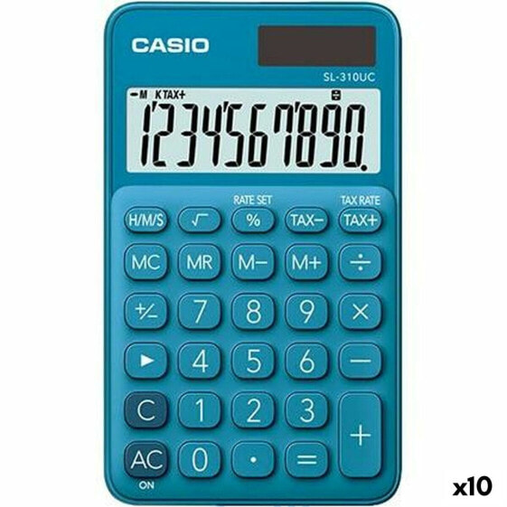 Калькулятор настольный CASIO SL-310UC Синий 10 штук