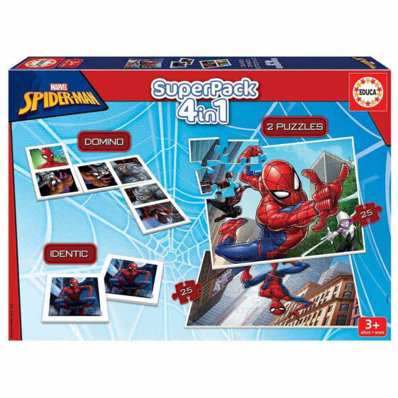 EDUCA BORRAS Educa® Superpack Spiderman Wooden Puzzle