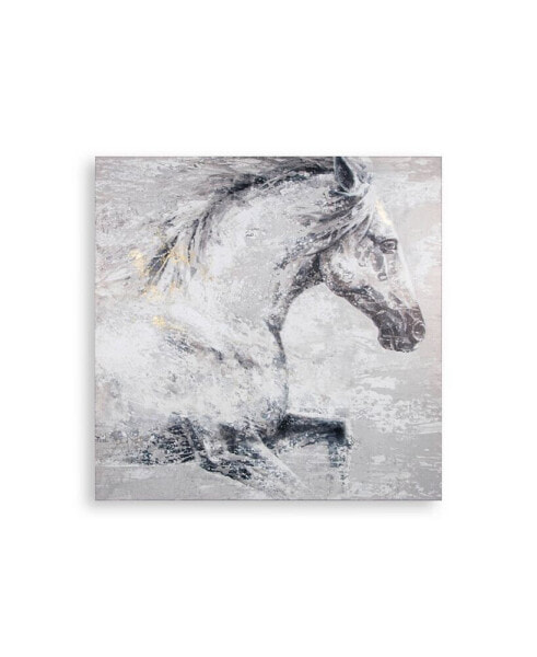 Classic Horse Printed Canvas Wall Art