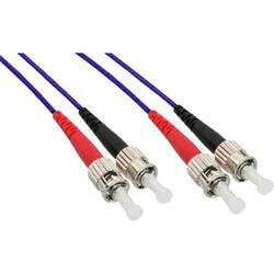 InLine Fiber Optical Duplex Cable ST/ST 50/125µm OM4 1m