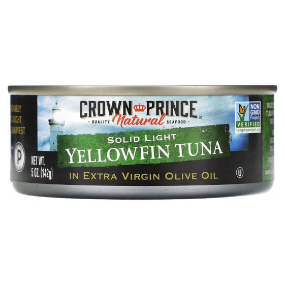 Консервы рыбы Crown Prince Natural Желтоперый тунец, в оливковом масле, 142 г