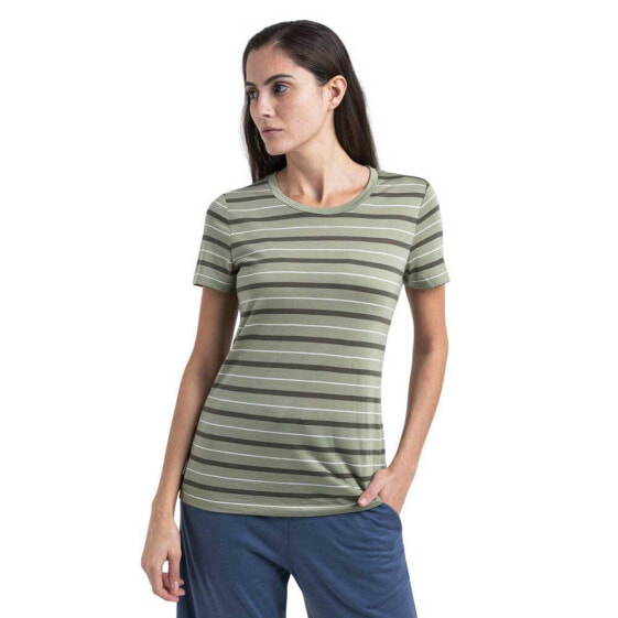 ICEBREAKER Wave Stripe short sleeve T-shirt