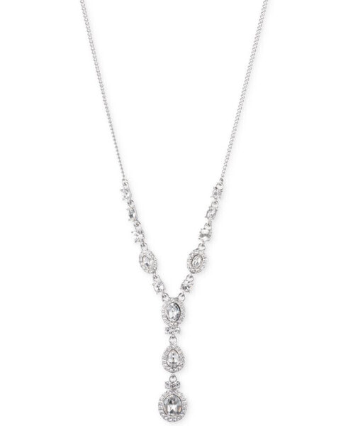 Givenchy multi-Crystal and Pavé Y-Neck Necklace