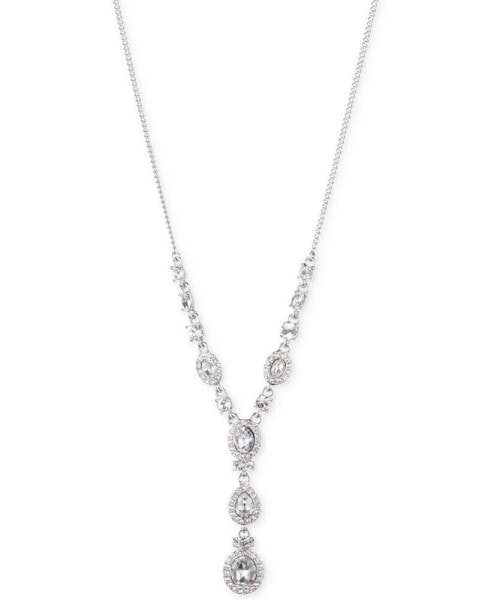 Multi-Crystal and Pavé Y-Neck Necklace