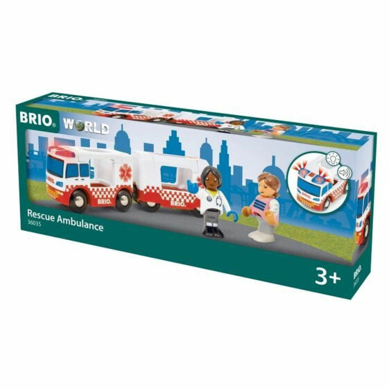 Игровой набор Brio Rescue Ambulance 4 Pieces (Спасательная скорая помощь)