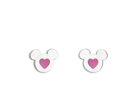 Delicate steel earrings Mickey Mouse E600200NKL.TP