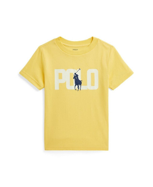 Футболка для малышей Polo Ralph Lauren с логотипом, меняющим цвет, из хлопкового джерси