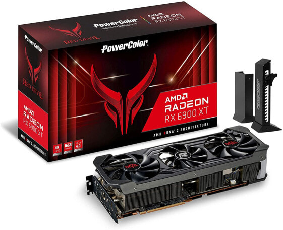 Видеокарта PowerColor Red Devil AMD Radeon RX 6900 XT 16GB GDDR6 Memory, Powered by AMD RDNA 2, Raytracing, PCI Express 4.0, HDMI 2.1, AMD Infinity Cache