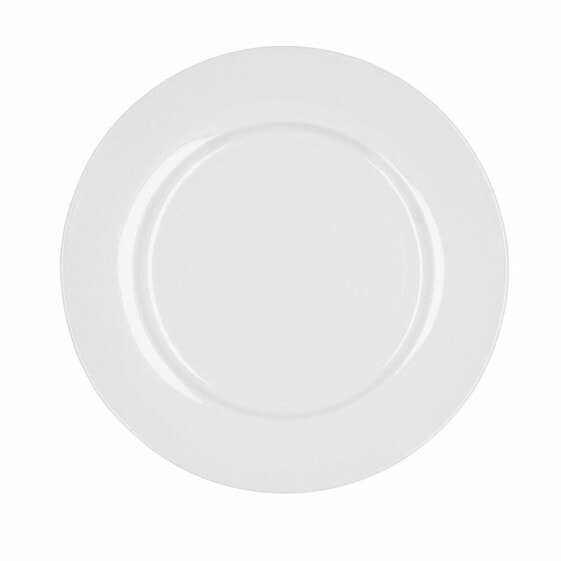 Плоская тарелка Bidasoa Glacial Керамика Белый (27 cm) (Pack 4x)