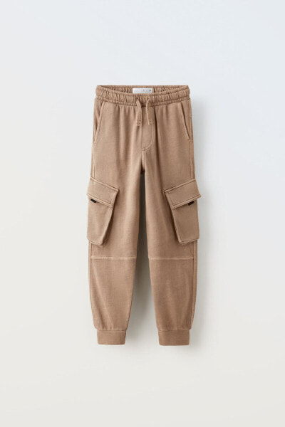 Plush cargo trousers