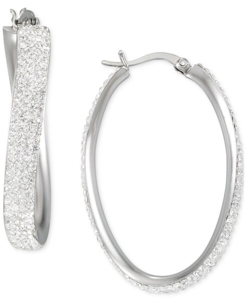 СерьгиMacy's Crystal Pavé Wavy Oval