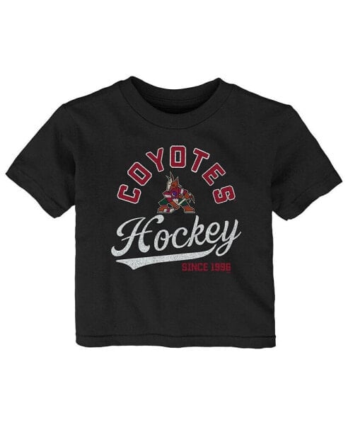 Infant Boys and Girls Black Arizona Coyotes Take The Lead T-shirt