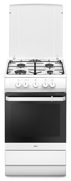 Amica SHGG 11549 W - Freestanding cooker - White - Rotary - Gas - 4 zone(s) - Natural gas