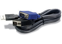 TRENDnet 1.8m USB/VGA - 1.8 m - Black - USB 1.1 Type A - VGA/SVGA - 207 g