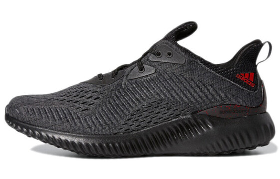 Кроссовки мужские Adidas Alphabounce 1 удобные антискользящие износостойкие Low-top черно-угольные