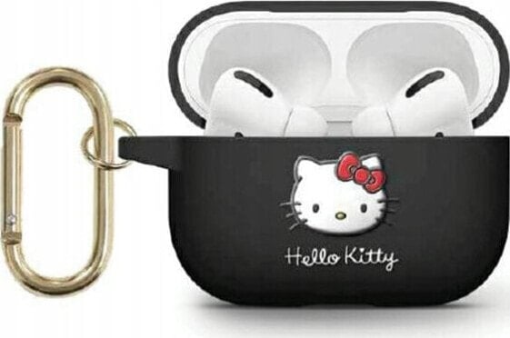 Sourcing Hello Kitty HKAP23DKHSK Airpods Pro 2 (2022/2023) cover black/black Silicone 3D Kitty Head