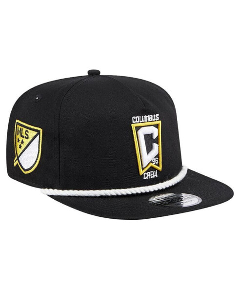 Men's Black Columbus Crew 2024 Kick Off Collection Golfer Snapback Hat