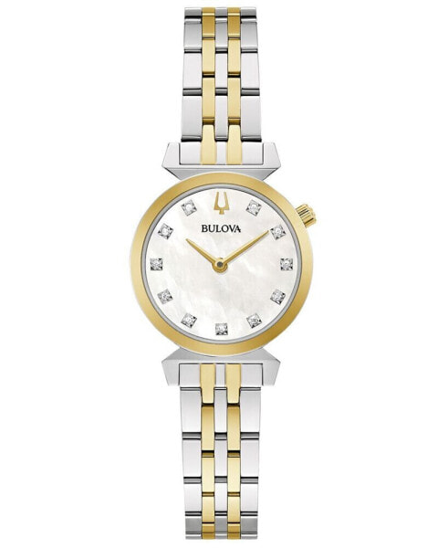 Women's Classic Regatta Diamond-Accent Two-Tone Stainless Steel Bracelet Watch 24mm