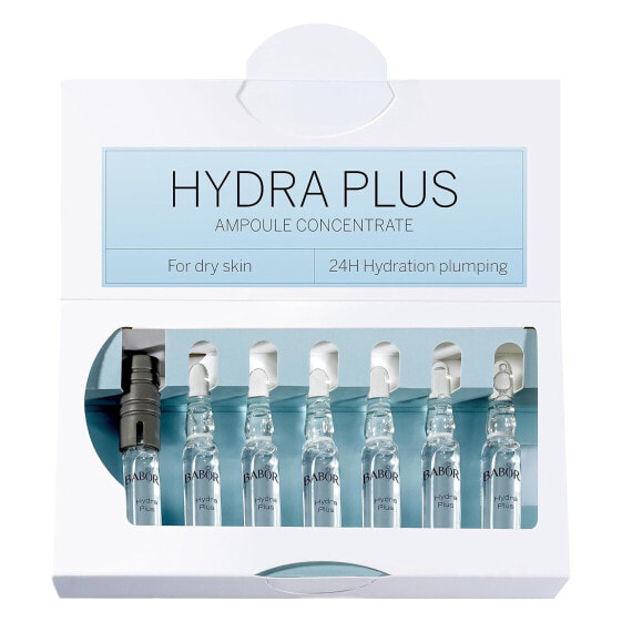 BABOR Hydra Plus, Serum Ampoules for the Face, with Hyaluronic Acid for Intense Moisture, Vegan Formula, Ampoule Concentrates, 7 x 2 ml