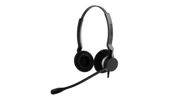 Гарнитура Jabra BIZ 2300 Duo USB UC проводная чёрная