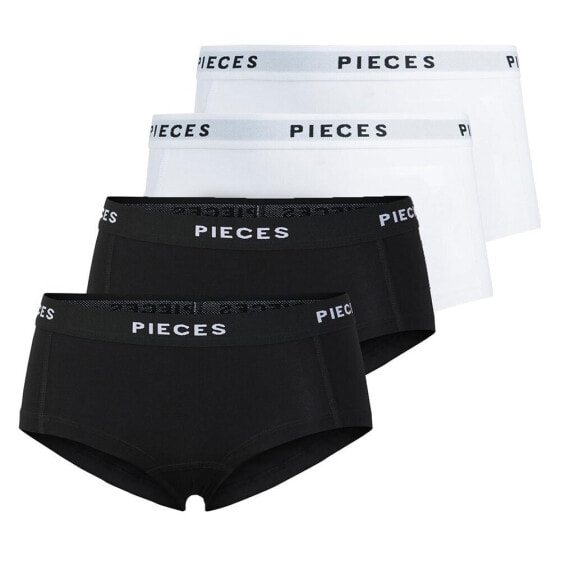 PIECES Logo Solid Panties 4 Units