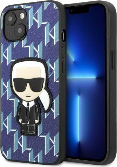 Karl Lagerfeld Etui Karl Lagerfeld KLHCP13MPMNIKBL Apple iPhone 13 hardcase niebieski/blue Monogram Ikonik Patch