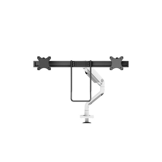 Neomounts desk monitor arm, Clamp/Grommet, 8 kg, 43.2 cm (17"), 68.6 cm (27"), 100 x 100 mm, White
